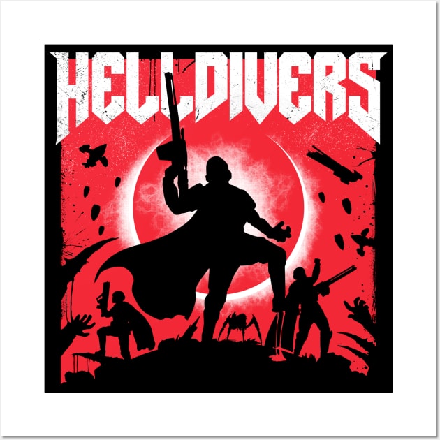 Helldivers 2 Retro Wall Art by technofaze